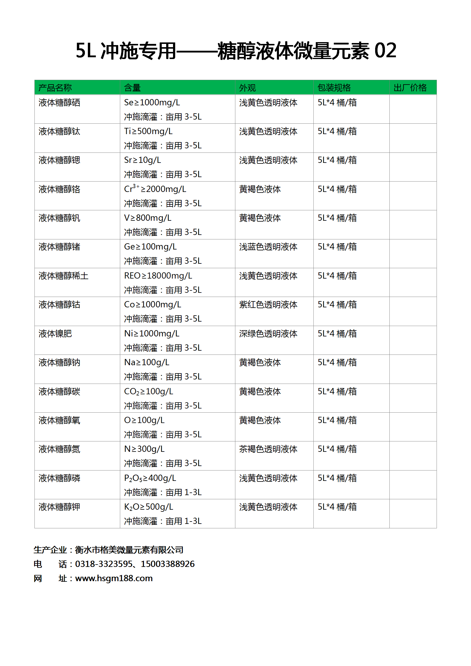 糖醇液體肥料（4）